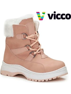 Vicco Alexis Kürklü Ortopedik Çocuk Bot Pudra