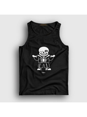 Presmono Unisex Siyah Sans Undertale Atlet