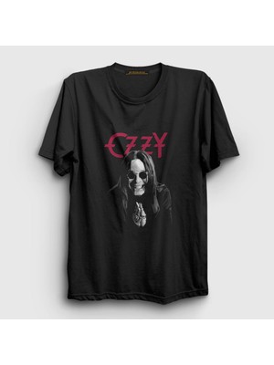 Presmono Unisex Siyah Pray Ozzy Osbourne T-Shirt