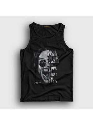 Presmono Unisex Siyah Not Too Late Ozzy Osbourne Atlet