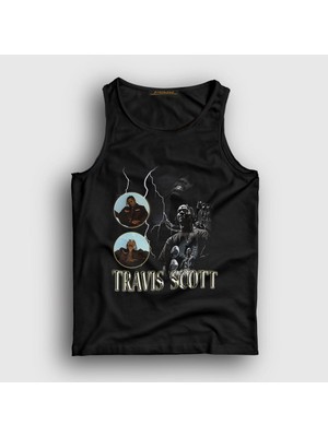 Presmono Unisex Siyah Loop Astroworld Travis Scott Atlet