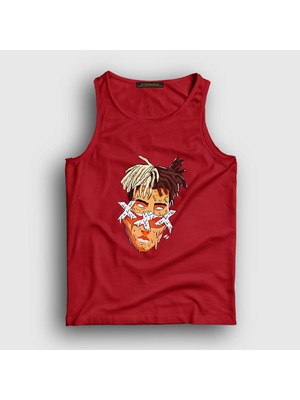 Presmono Unisex Kırmızı Melting XXXTentacion Atlet