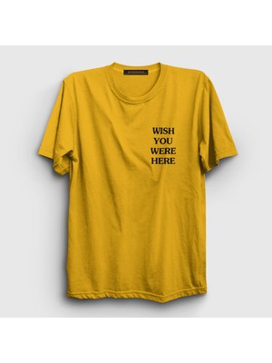 Presmono Unisex Sarı Wish Astroworld Travis Scott T-Shirt