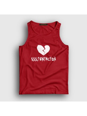 Presmono Unisex Kırmızı Broken Heart XXXTentacion Atlet
