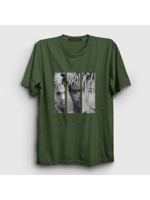 Presmono Unisex Haki Three XXXTentacion T-Shirt
