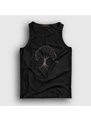 Presmono Unisex Siyah Tree Gojira Atlet