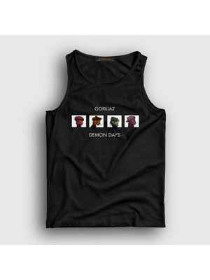 Presmono Unisex Siyah Demon Days Gorillaz Atlet