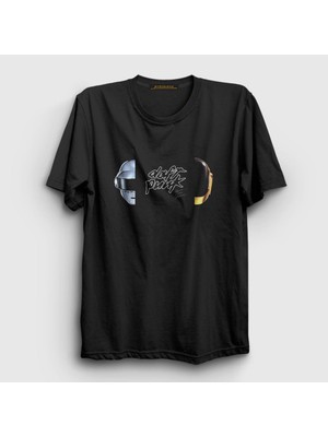 Presmono Unisex Siyah Memories Daft Punk T-Shirt
