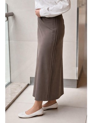SZ-5461 Sentez Yanı Nervürlü Etek #12-25#