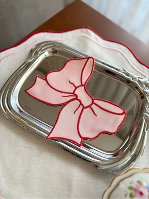 Denef Home Fiyonk - Kokteyl Peçetesi Kırmızı - 15X15 cm 2 Adet