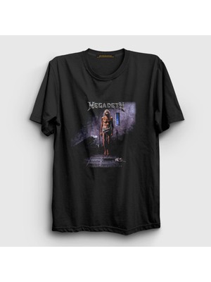 Presmono Unisex Siyah Extinction Megadeth T-Shirt