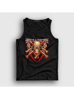 Presmono Unisex Siyah Bones Megadeth Atlet