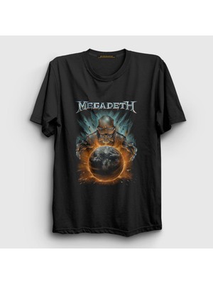 Presmono Unisex Siyah World Megadeth T-Shirt