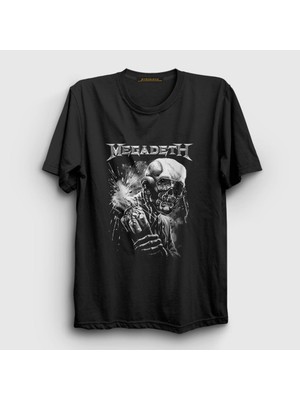 Presmono Unisex Siyah Dynamite Megadeth T-Shirt
