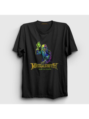 Presmono Unisex Siyah Rust In Peace Megadeth T-Shirt