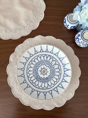 Denef Home Aura - Amerikan Servis Bej - 39X39 cm 1 Adet