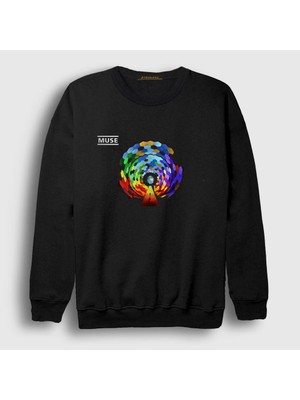Presmono Unisex Siyah Resistance Muse Sweatshirt