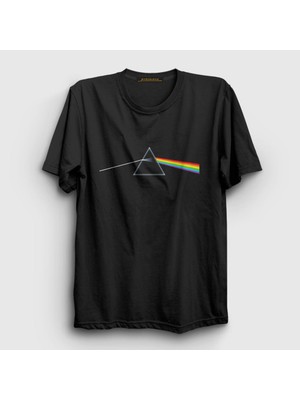 Presmono Unisex Siyah Logo Pink Floyd T-Shirt