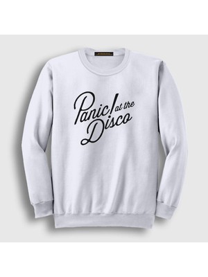Presmono Unisex Beyaz Rare To Die Panic! at the Disco Sweatshirt