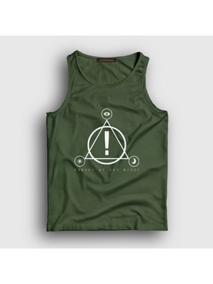 Presmono Unisex Haki Logo Panic! at the Disco Atlet