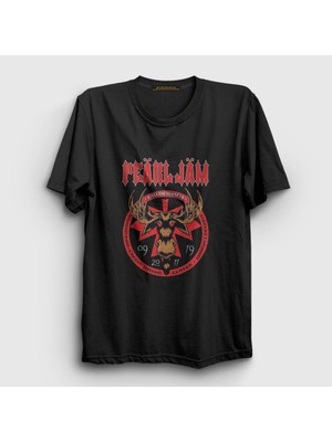Presmono Unisex Siyah Moose Pearl Jam T-Shirt