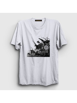 Presmono Unisex Beyaz Doom Him T-Shirt