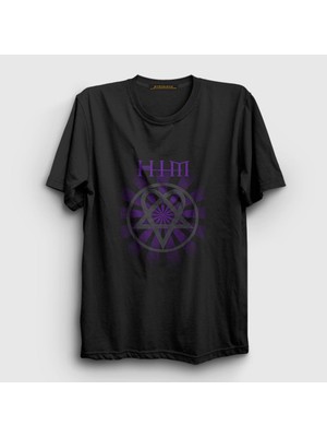 Presmono Unisex Siyah Beam Him T-Shirt