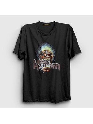 Presmono Unisex Siyah Eat Iron Maiden T-Shirt
