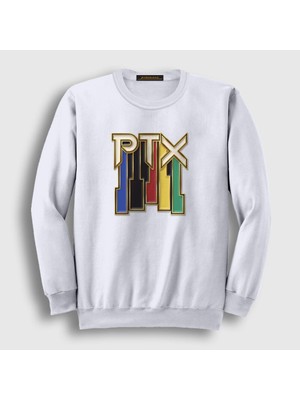 Presmono Unisex Beyaz Vintage Pentatonix Sweatshirt