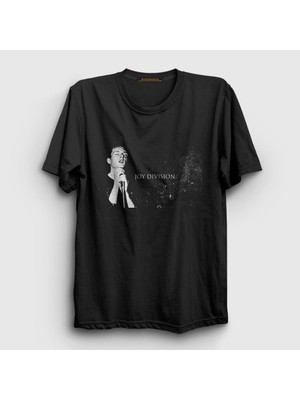 Presmono Unisex Siyah Ian Curtis Joy Division T-Shirt