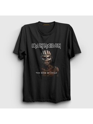 Presmono Unisex Siyah Souls Iron Maiden T-Shirt