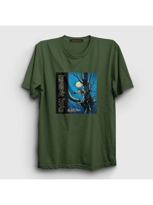 Presmono Unisex Haki Fear Of The Dark Iron Maiden T-Shirt
