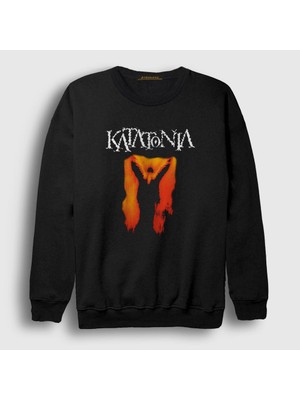 Presmono Unisex Siyah Discouraged Ones Katatonia Sweatshirt