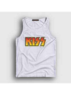 Presmono Unisex Beyaz Logo Kiss Atlet