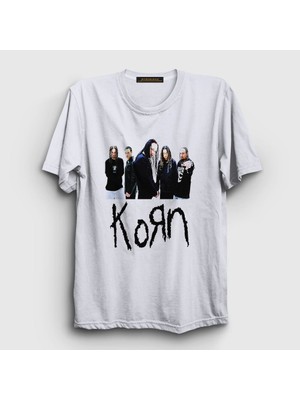 Presmono Unisex Beyaz Members Korn T-Shirt