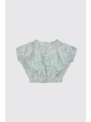 Panço Kız Bebek Mint Bluz
