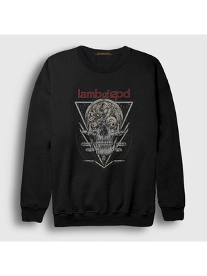 Presmono Unisex Siyah Mechanic Lamb Of God Sweatshirt