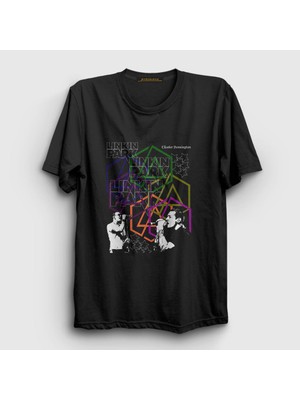 Presmono Unisex Siyah Poster Linkin Park T-Shirt