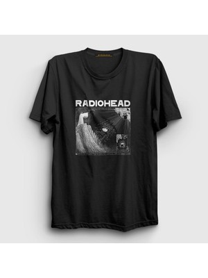 Presmono Unisex Siyah Motion Radiohead T-Shirt