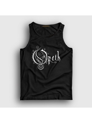 Presmono Unisex Siyah Logo Opeth Atlet