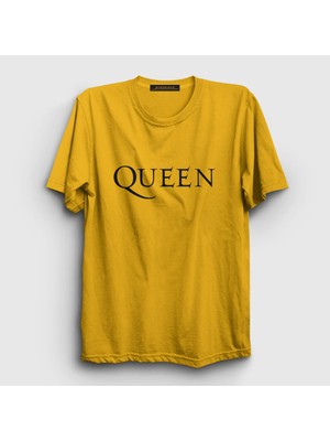 Presmono Unisex Sarı Solo Queen T-Shirt