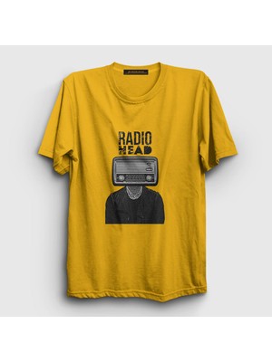 Presmono Unisex Sarı Radio Radiohead T-Shirt
