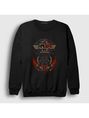 Presmono Unisex Siyah Zwanzig Rammstein Sweatshirt