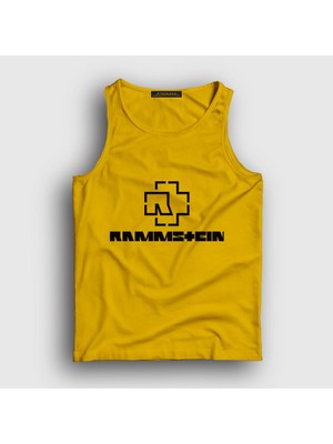 Presmono Unisex Sarı Logo V2 Rammstein Atlet