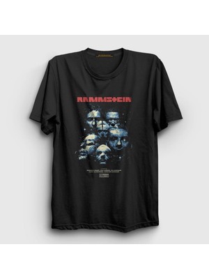 Presmono Unisex Siyah Movie Rammstein T-Shirt