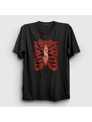 Presmono Unisex Siyah Cage Slipknot T-Shirt