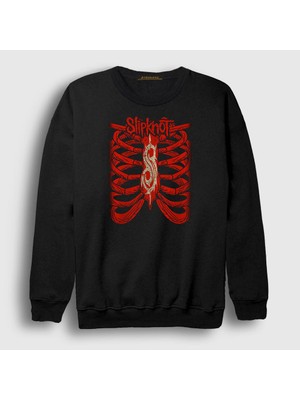 Presmono Unisex Siyah Cage Slipknot Sweatshirt