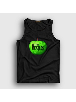Presmono Unisex Siyah Apple The Beatles Atlet