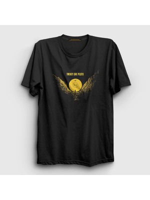 Presmono Unisex Siyah Trench V2 Twenty One Pilots T-Shirt