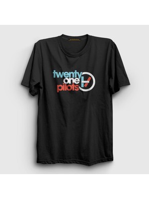 Presmono Unisex Siyah Twenty One Pilots T-Shirt